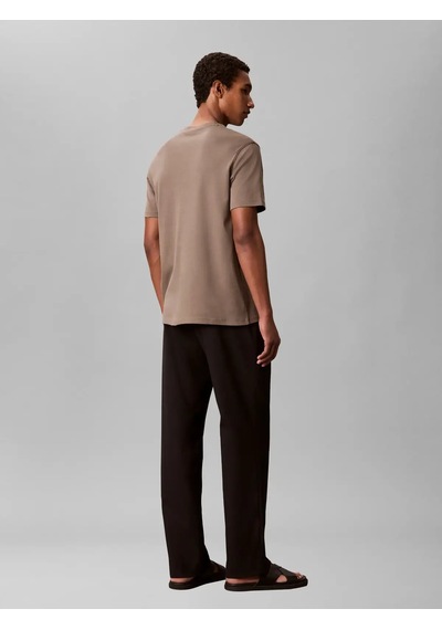 Calvin Klein Ss Supıma Chest Emb, Pay Kahverengi Erkek T-shirt