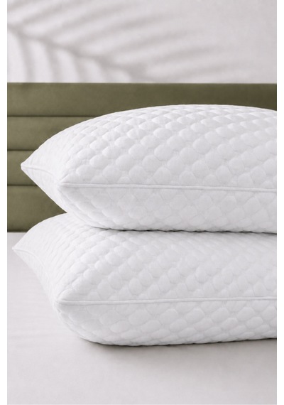 Oversize Therapy %100 Visco Ortopedik Visko Yastık 50x70x20 - Baş Boyun Desteği 1 Adet Beyaz