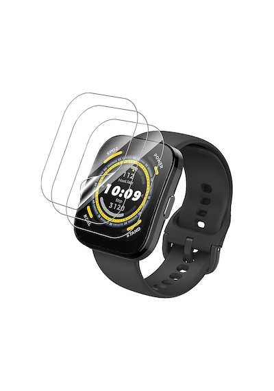 Amazfit Bip 6 Uyumlu 3 Adet Şeffaf Ekran Koruyucu Nano Jelatin