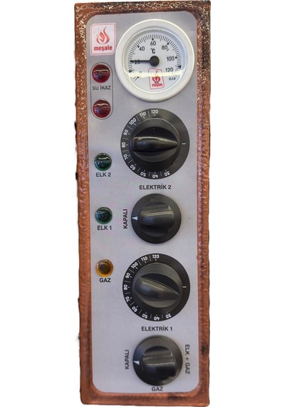 Meşale 4-5-6 Demlikli Antik Bakır Analog Full Otomatik Çay Kazanı Kutusu