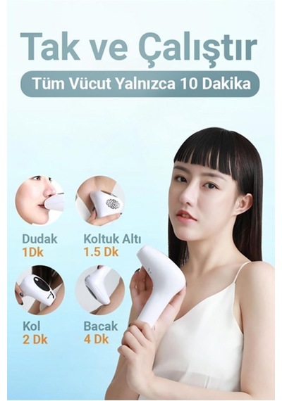 Tüm Vücut Ve Yüz İçin Ipl Buz Lazer-900.00 Atım-8 Aşamalı Güç-ağrısız Kullanım Tf001