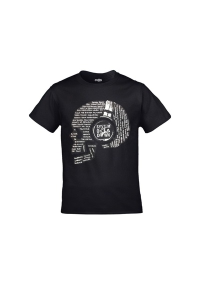 Kalic Studio Unisex Siyah System Of A Down Kurukafa Müzik Baskılı Siyahorj399