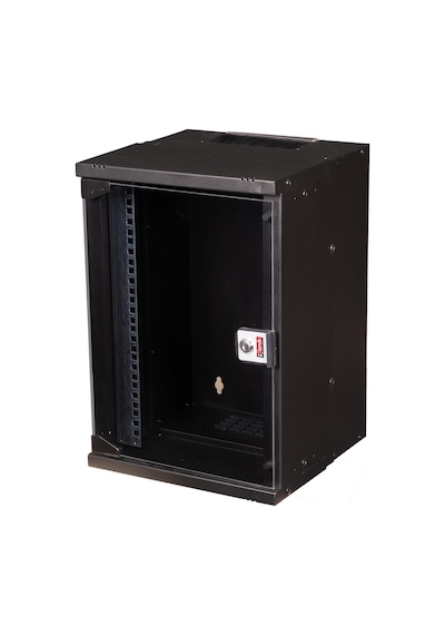 Lande Pandora Soho 9u 300x300 10 Duvar Tipi Rack Kabinet Siyah Cam Kapaklı