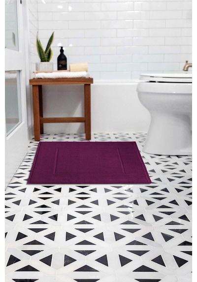 %100 Pamuk 60x60 Banyo Paspası Çok Renkli