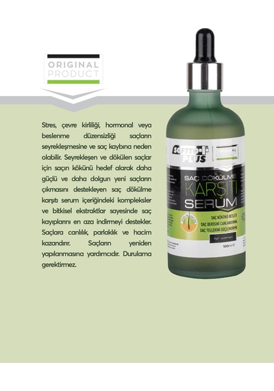 Saç Dökülme Karşıtı Bayan Serum 100ml
