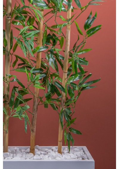 Yapay Çiçekçiniz 140 Cm Bambu Seperatör beyaz