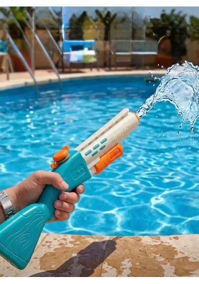 33 Cm Pompalı Su Silahı İle Yaz Eğlencesi Başlasın Klasik Tasarımlı Oyuncak Su Silahı
