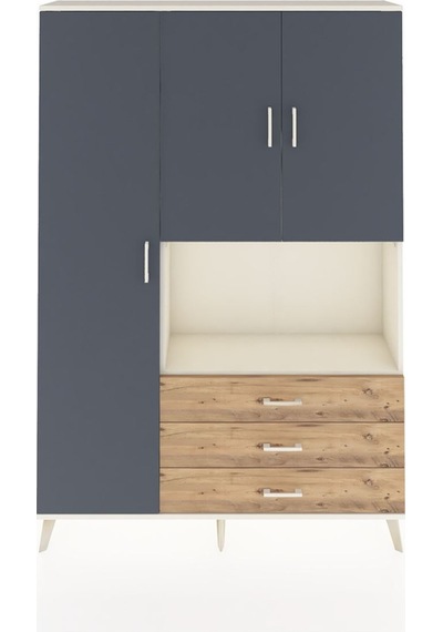 Arges Dolap 6 Raflı 3 Çekmeceli 3 Kapaklı 132x30x195 Aytaşı-antrasit/çam Antrasıt/atlas Çam Arges Dolap 6 Raflı 3 Çekmeceli 3 Kapaklı 132x30x195 Aytaşı-antrasit/çam Antrasıt/atlas Çam