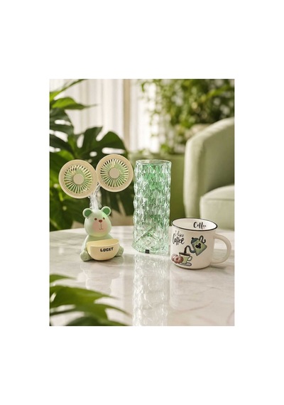 Doğum Günü, Özel Gün, Yeni İş, Sevgiliye Hediye Fincan, Kalemlik Ve Kristal Masa Lambası Premium Set