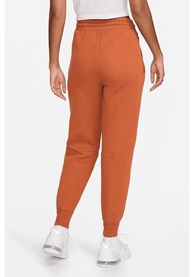 Nike Sportswear Tech Fleece Standart Fit Mid Rise Jogger Kadın Eşofman Altı Turuncu Turuncu