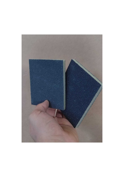 9.5 X 12.5 Cm Yassı Sünger Zımpara 180 Kum 1 Adet Takoz Blok Flex Taşlama Ahşap El İnce İş Zımparası