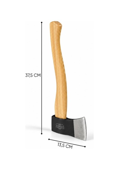 Kamp Baltası - Dişbudak Sap - Yanke Balta 600 Gr - Prandi - 3.043.06.b