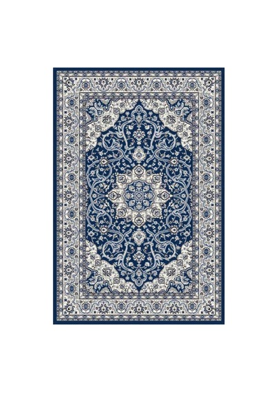 Kartela Halı Aven Halı Jüt Taban Dokuma Halı Lacivert - 120 X 180 Cm