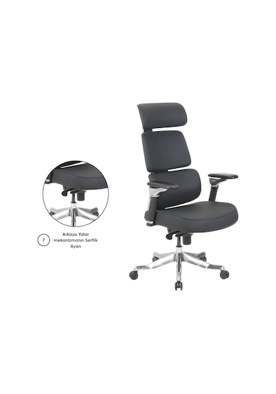 Casella Zopo Döşemeli Yönetici Koltuğu Ofi S Koltuğu Ergonomik, Şık Ve Fonksiyonel Siyah - Suni Deri Casella Zopo Döşemeli Yönetici Koltuğu Ofi S Koltuğu Ergonomik, Şık Ve Fonksiyonel Siyah - Suni Deri