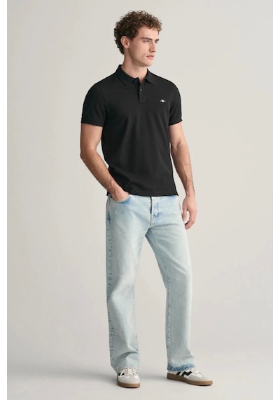 Gant Erkek Siyah Regular Fit Logolu Polo Xxl Siyah