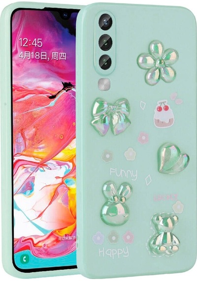 Galaxy Uyumlu A50 Kılıf Kabartma Figürlü Parlak Toys Silikon Kılıf