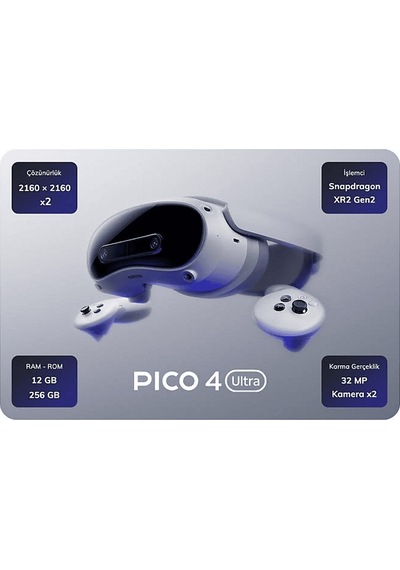 Pico 4 Ultra VR-MR 256 GB Sanal Gerçeklik Gözlüğü