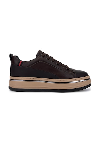 Tamer Tanca Erkek Hakiki Deri Sneakers & Spor Ayakkabı 381 21624 Erk Ayk Y25 Kahve Kmbn Kahve