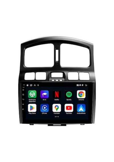 Hyundai Santa Fe 2002-2006 Android Multimedya Carplay Android Auto Navigasyon 8gb Ram 128gb 9"