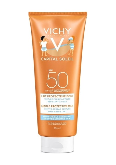 Vichy Capital Soleil Çocuklar için Yüz ve Vücut Güneş Sütü SPF50+ 300 ML