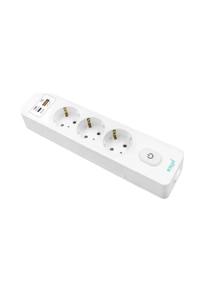 Üçlü Anahtarlı Usb Hızlı Şarjlı Topraklı Priz, 2m, Çocuk Korumalı 0