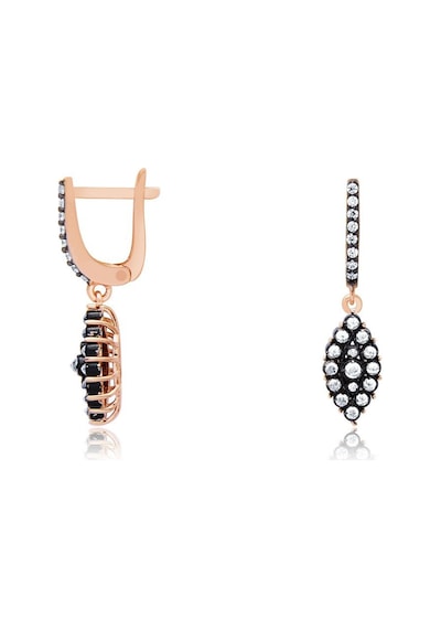Diamond Line - Gülaylar - Pembe Altın 14 Ayar Elmas Görünümlü Küp N11.9222