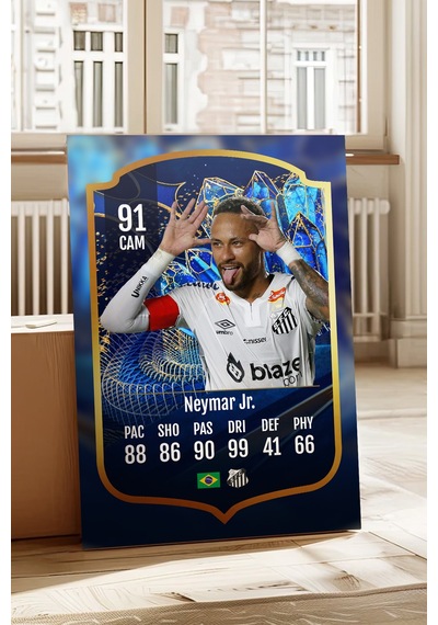Futbolcu Fut Card Mdf Tablo Serisi Seti Çok Renkli - 713744733 Çok Renkli