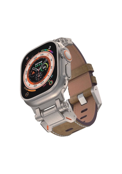 Watch 7 45mm Clo Krd-114 Metal Başlıklı Suni Deri Kordon-taba