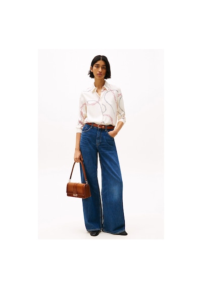 Tommy Hilfiger Kadın Gömlek ekru