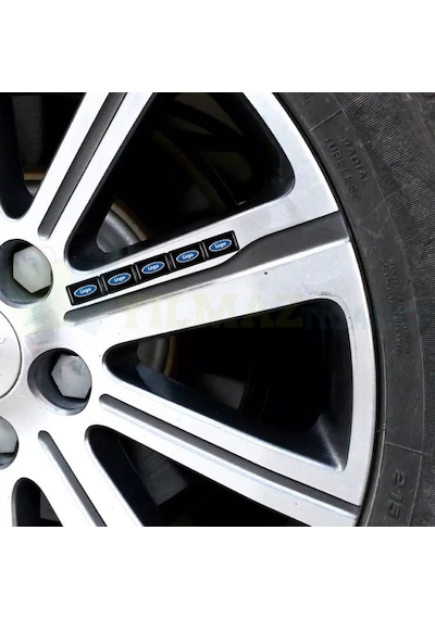 Ford Logo Arma Direksiyon Jant Vites Torpido Ayna Damla Silikon Etiket Çıkartma Oto Sticker 18x11mm