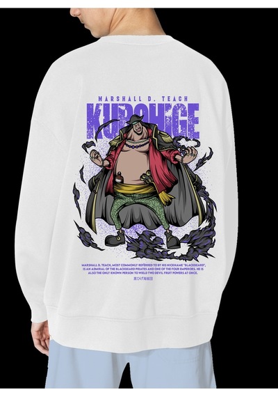 Unisex Beyaz Teach Baskılı Hoodie Oversize Kapşonsuz Sweatshirt Beyaz