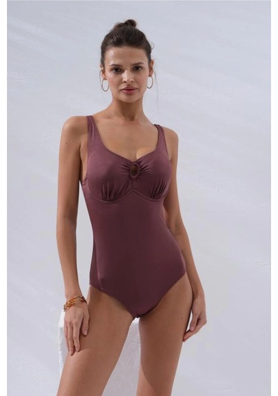 Pierre Cardin Riva Balenli Büyük Beden Mayo 231129 Toffee
