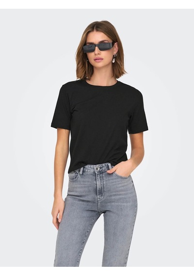 Only Jdyrex S/s Top Jrs Siyah Kadın T-shirt 15344612 Siyah