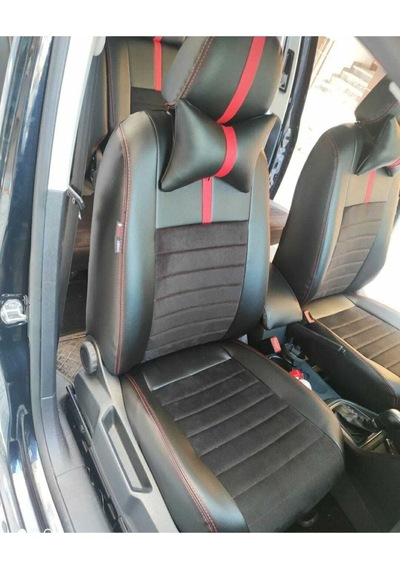 Volkswagen Caddy 2015 2020 Arası Siyah Taytüyü Siyah Deri Karışımı