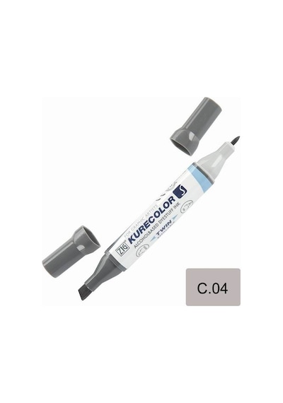 Zig Kurecolor Kc3000 Twin S Marker C.04 Cool Gray 4