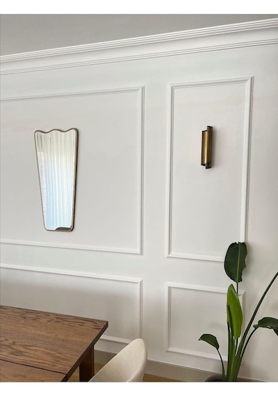 Tr Asimetrik Ayna/dekor Aynası/konsol Aynası/italyan Tarzı Duvar Aynası Gold 40 X 78 Diğer