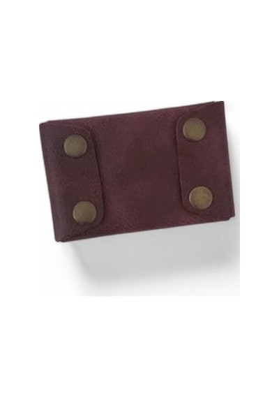 Hedea Origami Deri Kartlık Bordo Bordo
