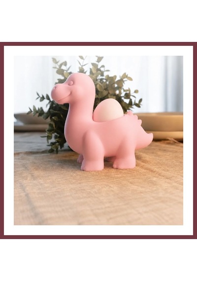 Storeşahin 3d Baskı Dinozor Yumurtalık - Sevimli Eggosaurus Yumurta Tutucu-pembe Shn0720