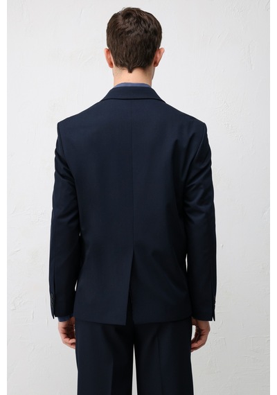 Antioch Kruvaze Relaxed Fit Erkek Blazer Ceket Lacivert