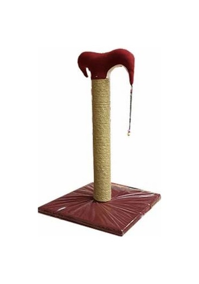 İnce Kedi Tırmalama Tahtası 50 Cm Bordo