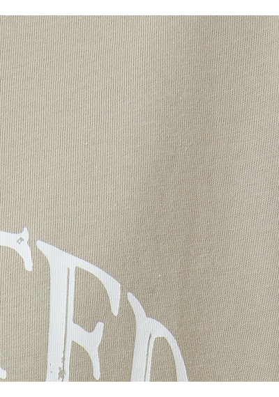 Koton Slogan Baskılı Bisiklet Yaka Kısa Kollu Oversize Tişört Gri 5sal10176ık Gri