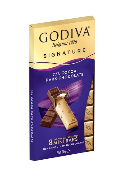 2 Adet Godiva Signature Bitter Çikolata %72 Kakao 90 G
