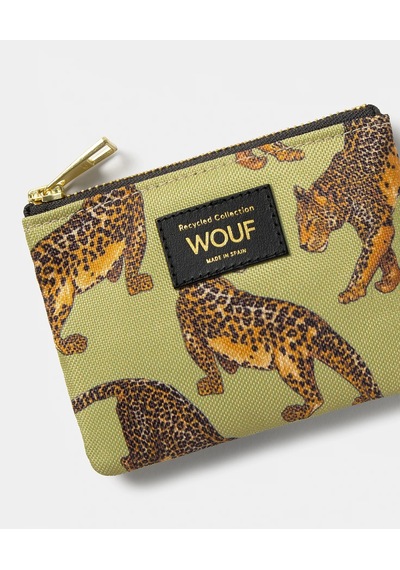 Wouf Avo Leopard Kadın Küçük El Çantası Ps260037 13x9x1 Cm Yeşil