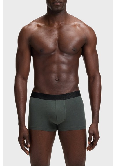 Boss Erkek Boxer 50546808 970 Siyah-lacivert-yeşil Siyah-lacivert-yeşil