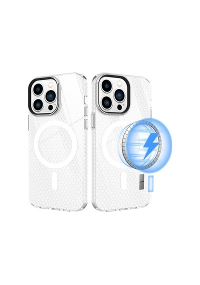 Apple iPhone Uyumlu 14 Pro Kılıf Beta Magneticsafe Silikon - Şeffaf Bz8683140429041