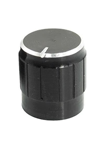 Alüminyum Pot Başlığı 6mm Tırtıklı Mil 6mm Siyah Metal Potansiyometre Rotary Enkoder Ses Voltaj
