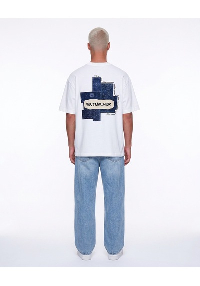 Respire Erkek Ffb Patch Oversize T-shirt Ekru