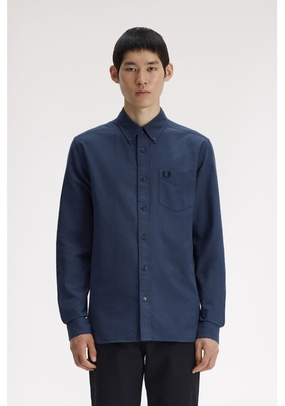 Fred Perry M5516-738 Oxford Erkek Gömlek Mavi