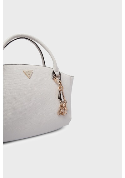 Guess Gilda Charmlı Çıkarılabilir Askılı Çanta Hwzg9747060 Bayan Çanta Hwzg97 47060 Off Ekru
