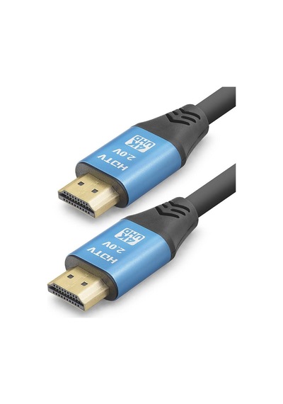 Hdmi 2.0 Kablo 4k Uhd 19+1 Od 8.0 Mm 1.5 M - Siyah Mavi Nd4050 Evimdeyokyok